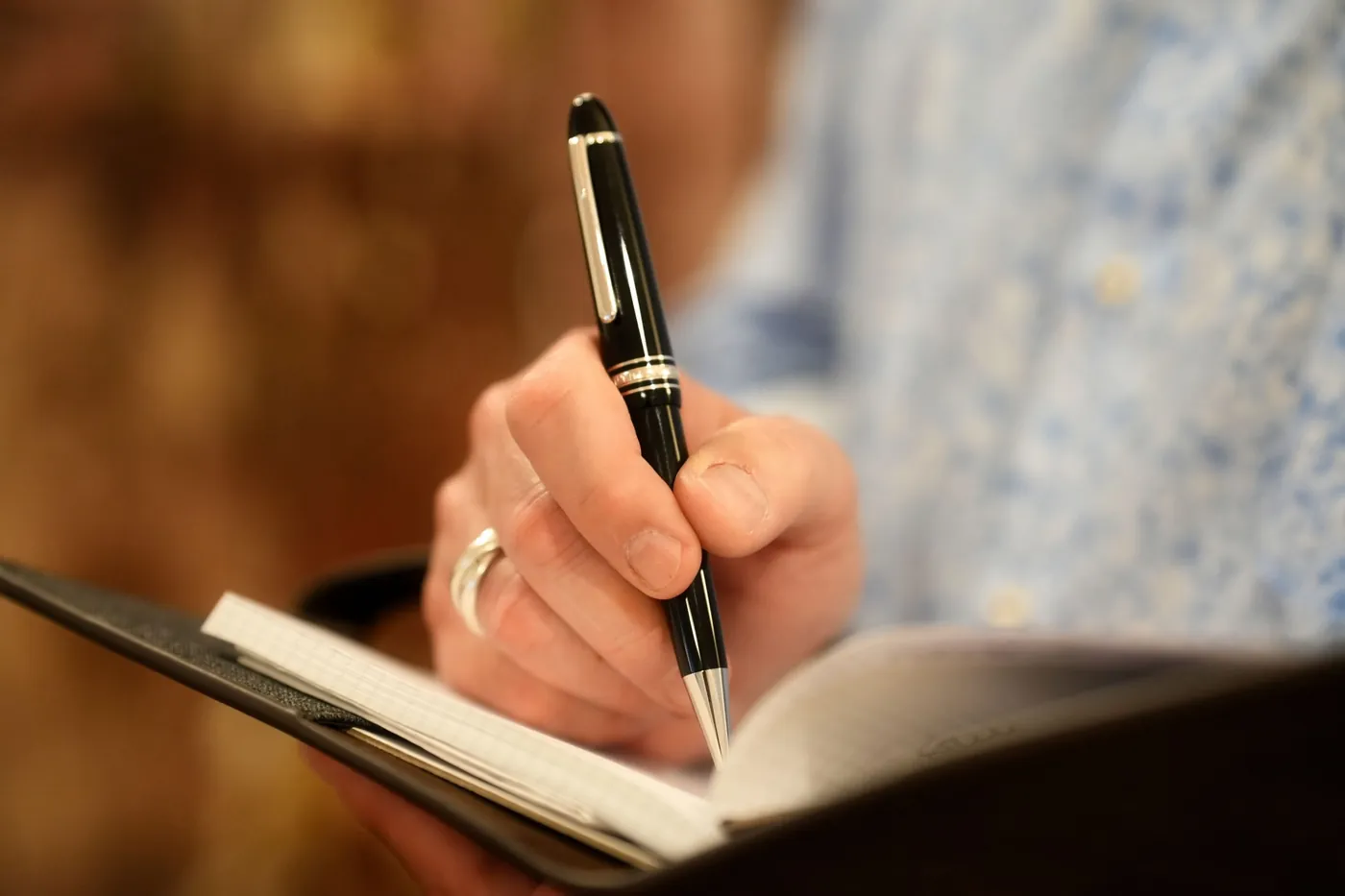 Handschriftliche Notizen im Erstgespräch
