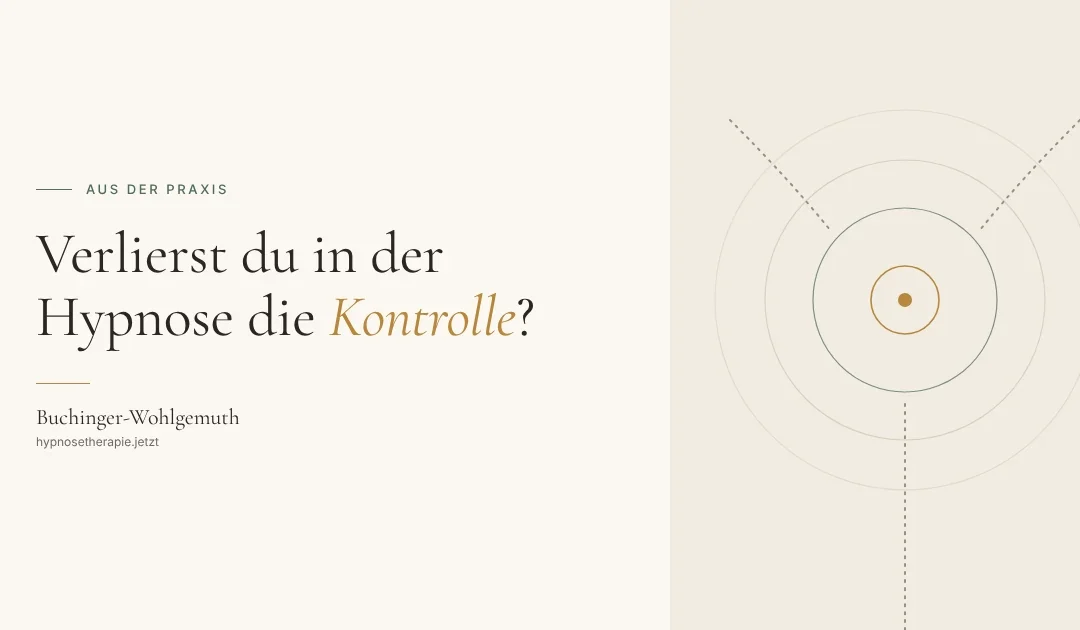 Verlierst du in der Hypnose die Kontrolle? Was therapeutische Hypnose wirklich ist